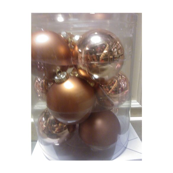 Kd. Gömb üveg barna 10cm S/12db