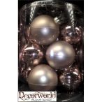 Kd. Gömb üveg Pezsgő 10cm S/12db