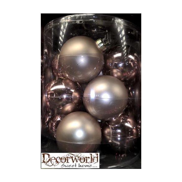 Kd. Gömb üveg Pezsgő 10cm S/12db