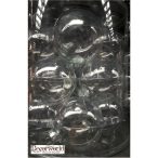 Kd. Gömb üveg átlátszó 10cm S/12db