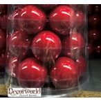 Kd. Gömb üveg sötét piros 10cm S/12db