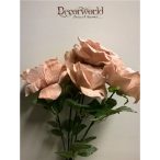 Havas rózsacsokor púder 50cm 5 virág