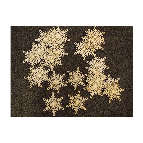 Fa hópehely 5cm S/24db