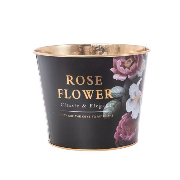 Kaspó virágos 22x18 cm