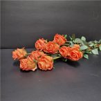 Rózsa csokor 12szálas 37cm - Narancssárga