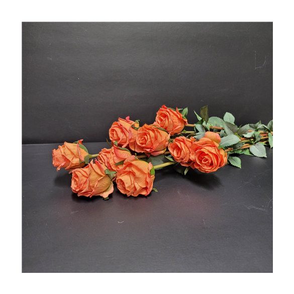 Rózsa csokor 12szálas 37cm - Narancssárga