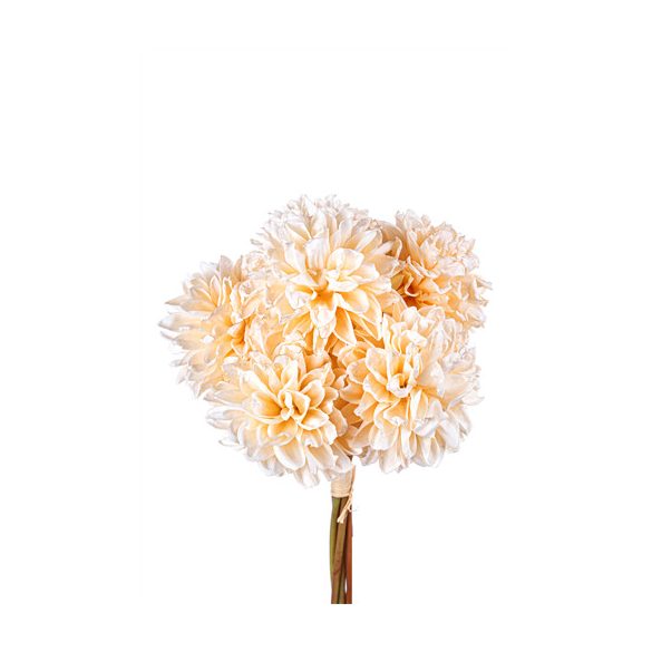 Dália csokor 38cm - Krém