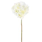 Hortenzia selyemvirág 62cm - Fehér