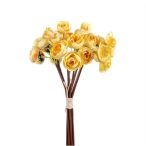 Boglárka selyemvirág csokor 38 cm sárga
