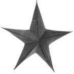 Csillag akasztós bársony 110cm - Szürke