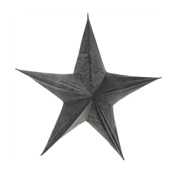 Csillag akasztós bársony 110cm - Szürke