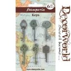 Fémdísz - kulcsok S/6db