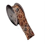 Szalag textil bőrhatású 40mm x 10m Nastro Cocco - Réz