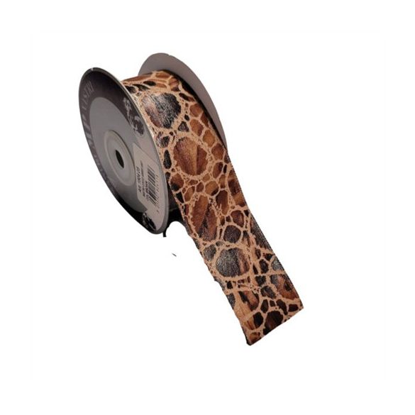 Szalag textil bőrhatású 40mm x 10m Nastro Cocco - Réz