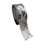   Szalag textil bőrhatású 40mm x 10m Nastro Etnico Rettil - Ezüst