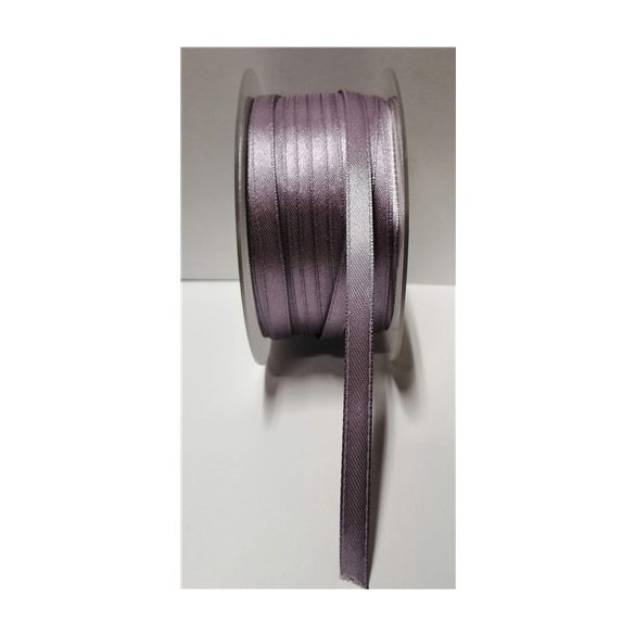 Szatén szalag 6mm x 100m - Szürkéslila