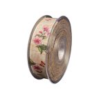 Szalag Nastro Diary textil 25mm x 20m - Krém