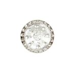 Bros kerek 30mm - Ezüst S/6