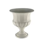 Kehely díszíthető fém 29x31cm - Fehér