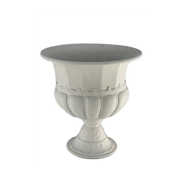 Kehely díszíthető fém 33x36,5cm - Fehér