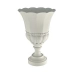 Kehely díszíthető fém 31x47 cm - Fehér