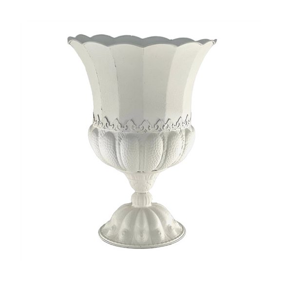 Kehely díszíthető fém 41x59cm - Fehér