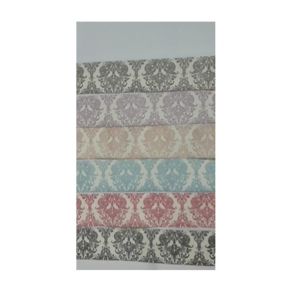 Szalag mintás textil 25mmx20m piros