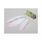 Toll 20cm - Fehér/rózsaszín S/12