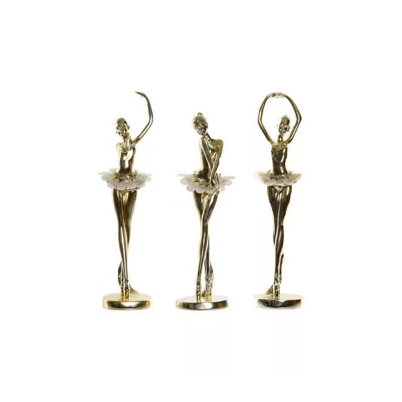 Balett Figura műgyanta 8,5x8,5x27cm fényes - Arany 3féle