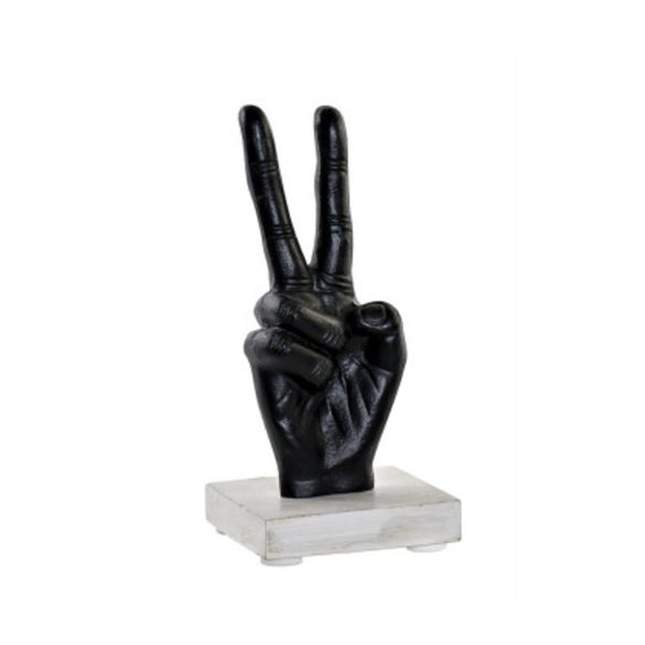 Kéz aluminium 10x10x20cm - Fekete