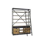 Szekrény polc lépcsős 164x47x226cm