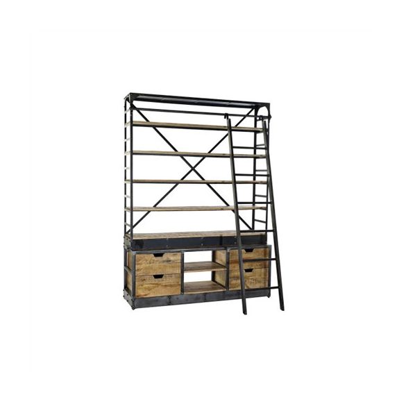 Szekrény polc lépcsős 164x47x226cm