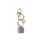 Figura fém 16x8x40cm - Arany