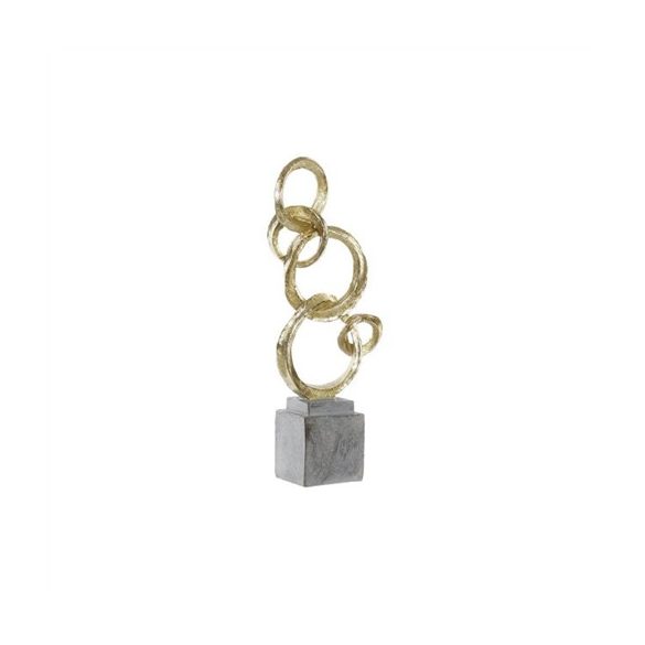 Figura fém 16x8x40cm - Arany