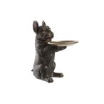 Figura bulldog poly 20x41x42cm - Réz szín