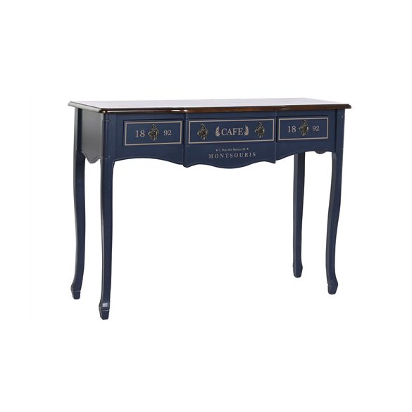 Konzolasztal 3 fiókkal Cafe 1892 110x40x79cm - Sötét kék