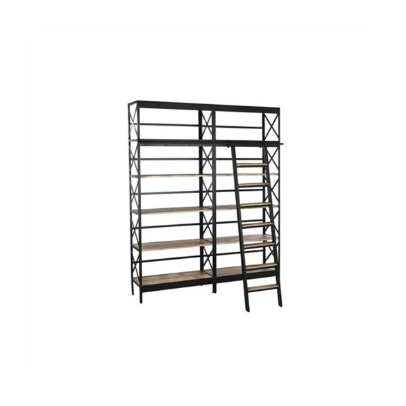 Szekrény polcos  létrával 180x35x220cm