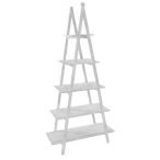 Polc fenyő,mdf 80x34x157cm - Fehér