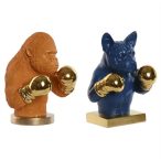 Figura majom, bulldog boxoló 28x26x35,5cm - 2féle