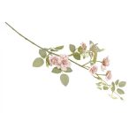 Rózsa ág kisvirágú 77 cm - Púder rózsaszín