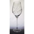 Üveg pohár Swarovski dísszel boros 360ml S/6