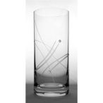   Üveg pohár swarovski dísszel long drink 300ml átllátszó S/6