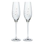   Üveg pohár swarovski dísszel pezsgő 210ml átlátszó S/2
