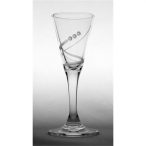 Üveg pohár swarovski dísszel pálinka 25ml - S/6