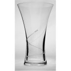 Üveg váza swarovski dísszel 250 mm - Átlátszó