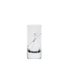 Üveg pohár swarovski dísszel pálinka 70 ml - S/6