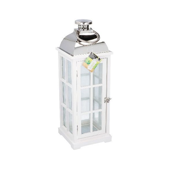 Fa lámpás 20x20x57,5cm - Fehér