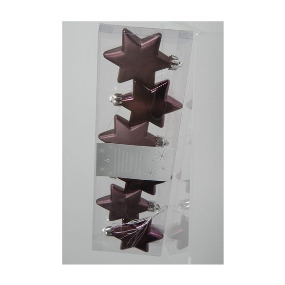 Csillag műanyag 60mm - Mályva S/6