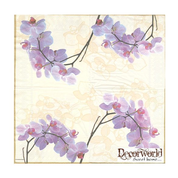 Ambiente szalvéta 33x33cm 20db/csom. Orchidea Creme