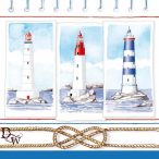 Ambiente szalvéta 33x33cm 20db/csom. Lighthouses